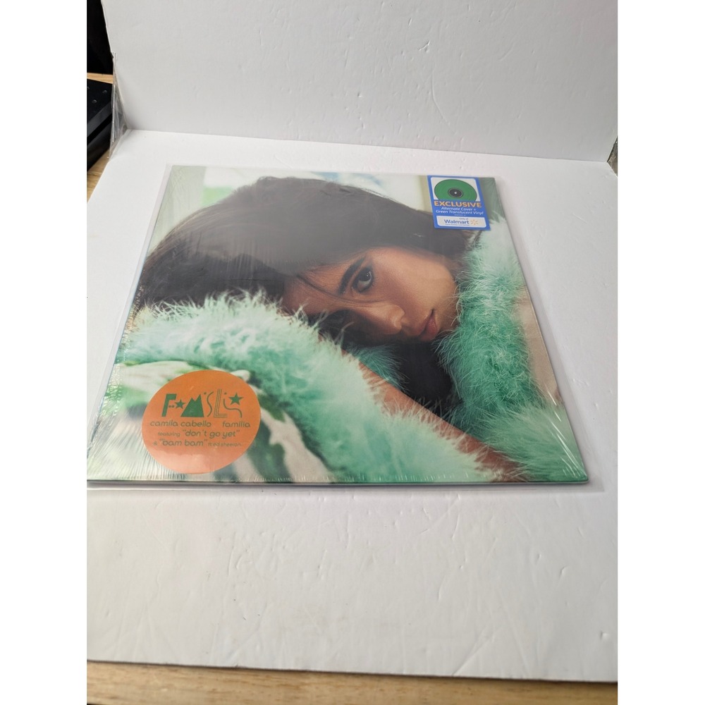 Camila Cabello Familia Walmart Exclusive Green Translucent Vinyl LP Record EUC